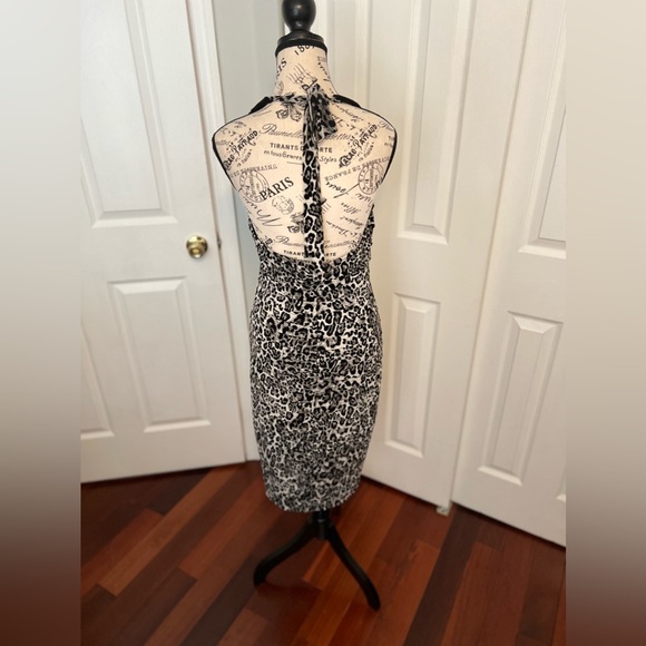 Leopard print halter dress. - Picture 2 of 2